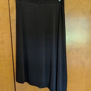 Susan Graver Asymmetrical Black Skirt